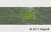 Satellite Panoramic Map of Zuid, semi-desaturated