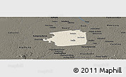 Shaded Relief Panoramic Map of Zuid, darken