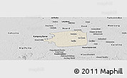 Shaded Relief Panoramic Map of Zuid, desaturated
