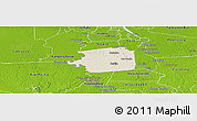 Shaded Relief Panoramic Map of Zuid, physical outside