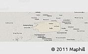 Shaded Relief Panoramic Map of Zuid, semi-desaturated