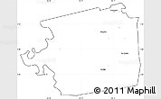 Blank Simple Map of Zuid, cropped outside