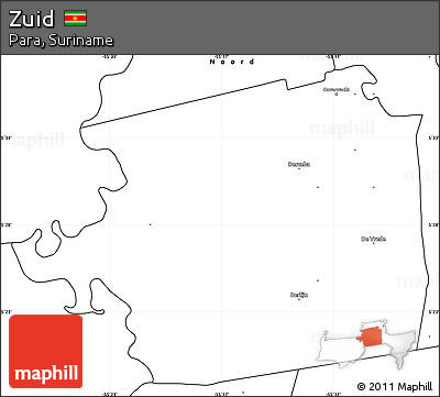 Blank Simple Map of Zuid