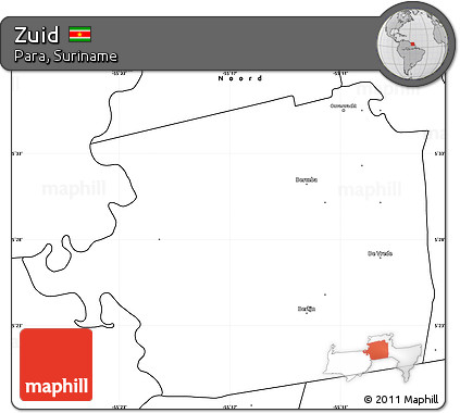Blank Simple Map of Zuid