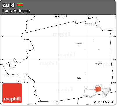 Blank Simple Map of Zuid