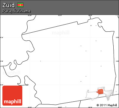 Blank Simple Map of Zuid, no labels