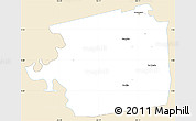 Classic Style Simple Map of Zuid, single color outside