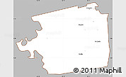 Gray Simple Map of Zuid, cropped outside