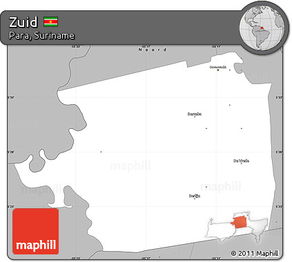 Gray Simple Map of Zuid