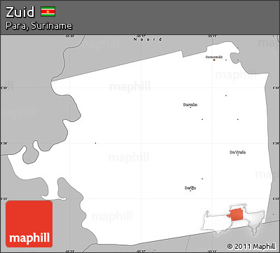 Gray Simple Map of Zuid