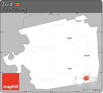 Gray Simple Map of Zuid