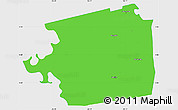 Political Simple Map of Zuid, single color outside