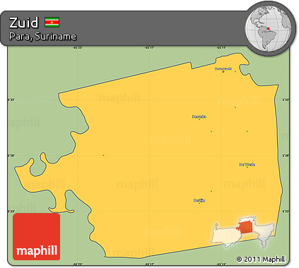 Savanna Style Simple Map of Zuid, cropped outside