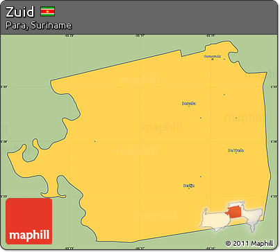Savanna Style Simple Map of Zuid, cropped outside