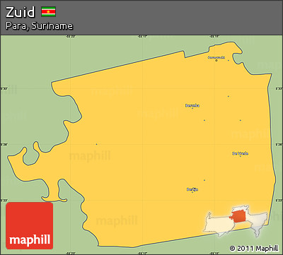 Savanna Style Simple Map of Zuid, cropped outside