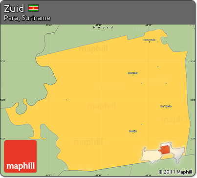 Savanna Style Simple Map of Zuid