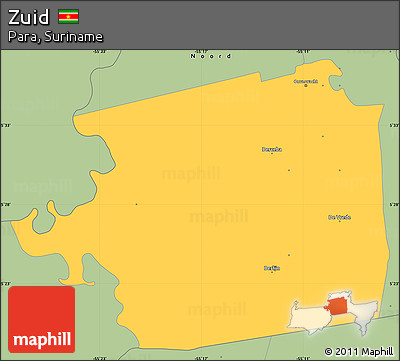 Savanna Style Simple Map of Zuid