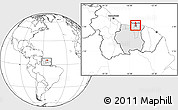 Blank Location Map of Centrum, highlighted country, within the entire country