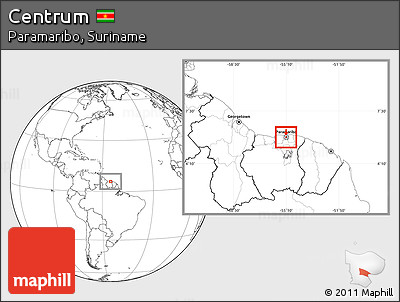 Blank Location Map of Centrum, highlighted parent region