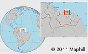 Gray Location Map of Centrum, within the entire country