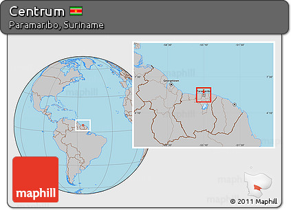 Gray Location Map of Centrum