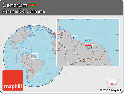 Gray Location Map of Centrum