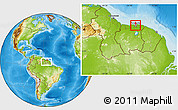 Physical Location Map of Centrum, within the entire country