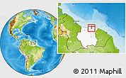 Physical Location Map of Centrum, highlighted country