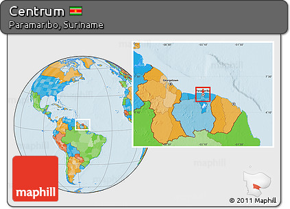 Political Location Map of Centrum