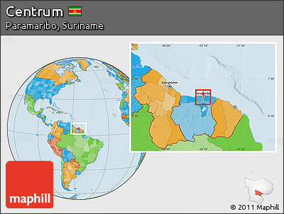 Political Location Map of Centrum