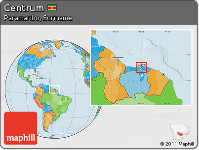 Political Location Map of Centrum
