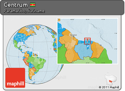Political Location Map of Centrum, highlighted parent region