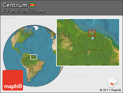 Satellite Location Map of Centrum, highlighted parent region, within the entire country