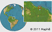 Satellite Location Map of Centrum, highlighted parent region, within the entire country