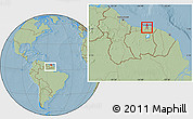Savanna Style Location Map of Centrum, within the entire country, hill shading