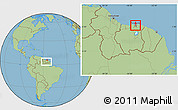 Savanna Style Location Map of Centrum, within the entire country