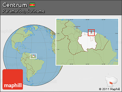 Savanna Style Location Map of Centrum, highlighted country, within the entire country