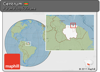 Savanna Style Location Map of Centrum, highlighted country, highlighted parent region, within the entire country, hill shading