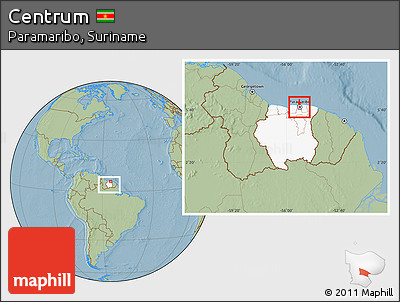 Savanna Style Location Map of Centrum, highlighted country, highlighted parent region, within the entire country, hill shading