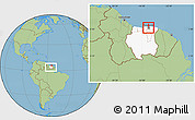 Savanna Style Location Map of Centrum, highlighted country, highlighted parent region, within the entire country