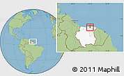 Savanna Style Location Map of Centrum, highlighted country