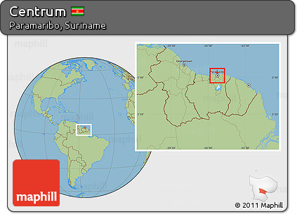 Savanna Style Location Map of Centrum, highlighted parent region, within the entire country