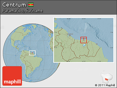 Savanna Style Location Map of Centrum, highlighted parent region, hill shading