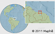 Savanna Style Location Map of Centrum, highlighted parent region, hill shading