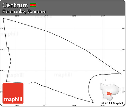 Blank Simple Map of Centrum, cropped outside, no labels