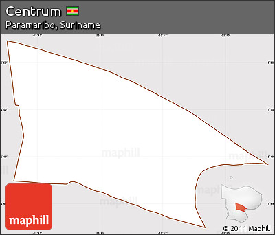 Classic Style Simple Map of Centrum, cropped outside