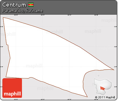Classic Style Simple Map of Centrum, cropped outside