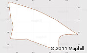 Classic Style Simple Map of Centrum, cropped outside