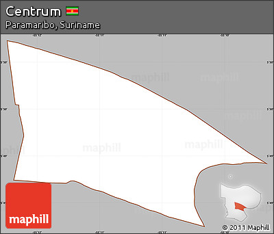Gray Simple Map of Centrum, cropped outside