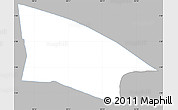Gray Simple Map of Centrum, single color outside
